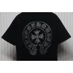 EM Sneakers Chrome Hearts Silver Horseshoe Short Sleeve T-shirt Black