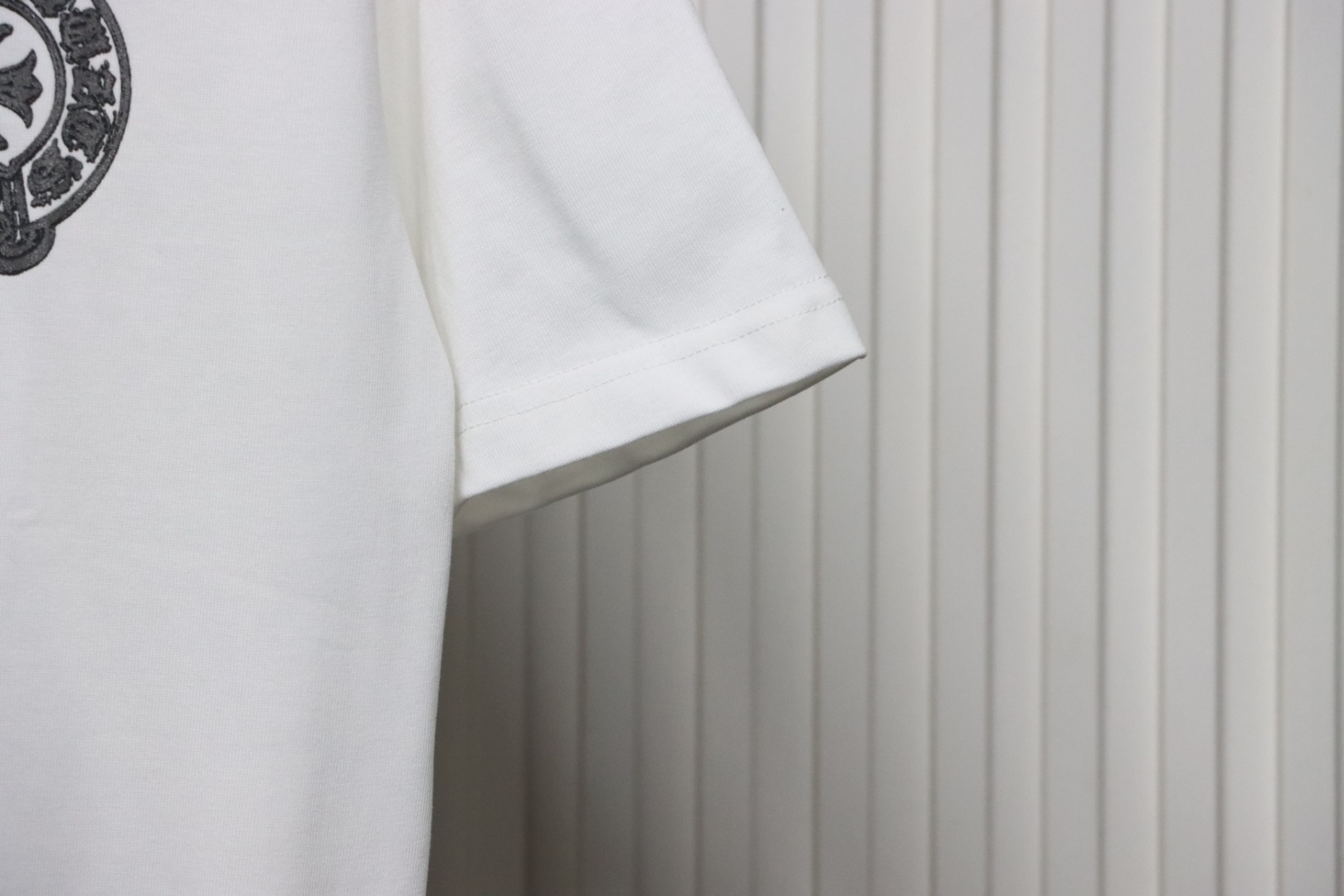 EM Sneakers Chrome Hearts Silver Horseshoe T-shirt White