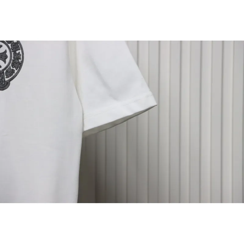EM Sneakers Chrome Hearts Silver Horseshoe T-shirt White