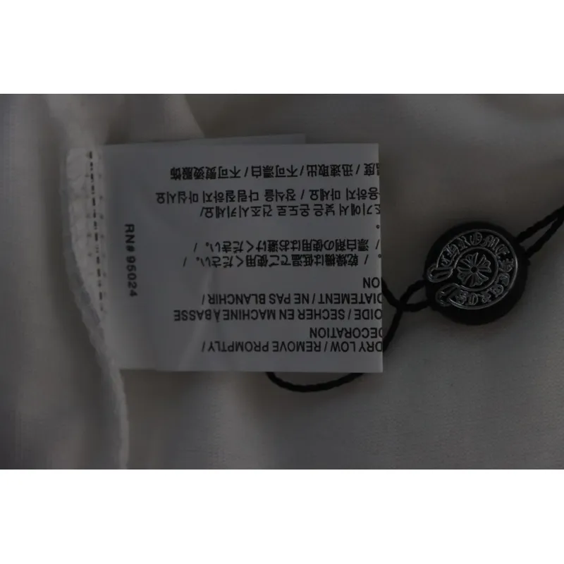 EM Sneakers Chrome Hearts Silver Horseshoe T-shirt White