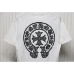 EM Sneakers Chrome Hearts Silver Horseshoe T-shirt White