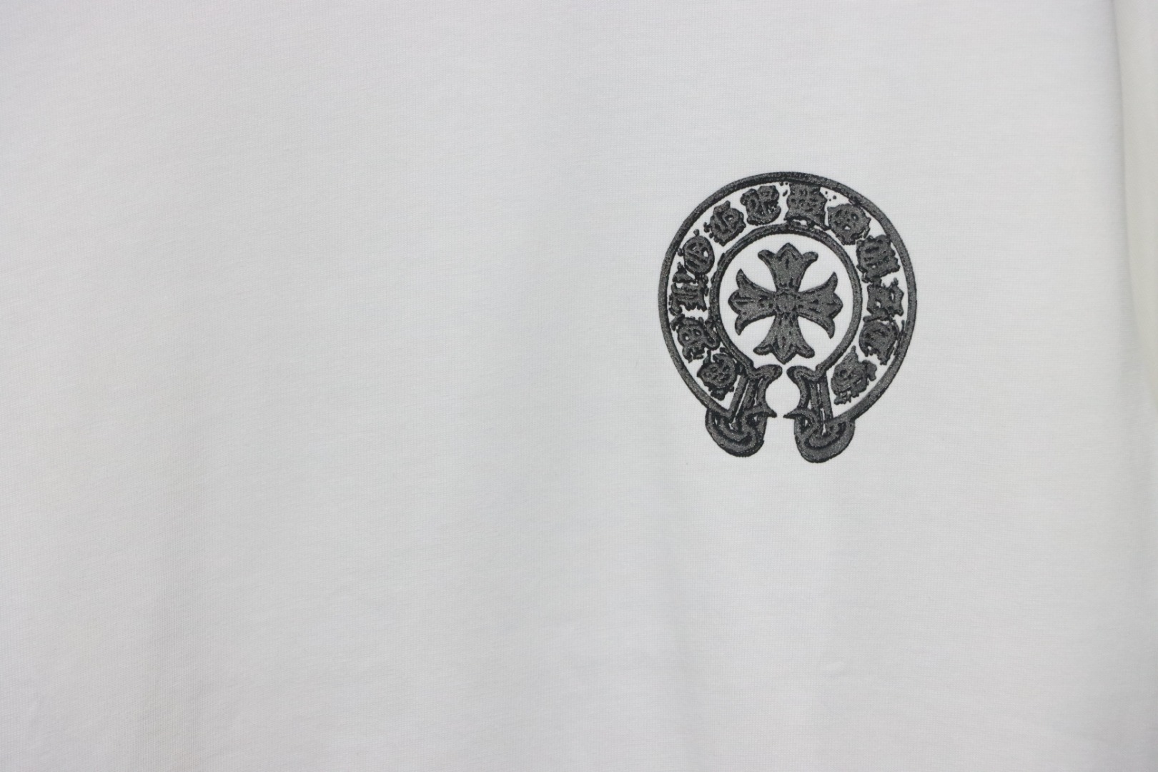 EM Sneakers Chrome Hearts Silver Horseshoe T-shirt White