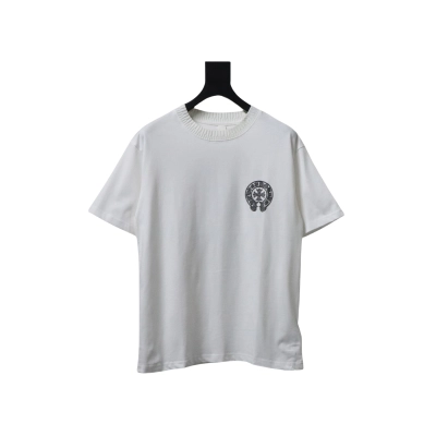 EM Sneakers Chrome Hearts Silver Horseshoe T-shirt White 01