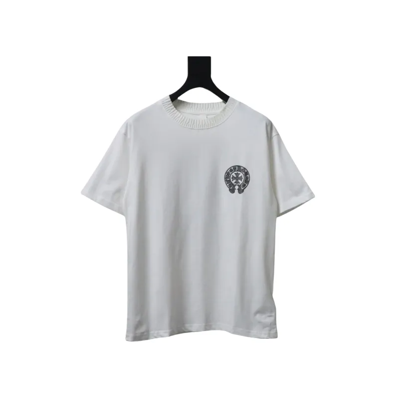 EM Sneakers Chrome Hearts Silver Horseshoe T-shirt White