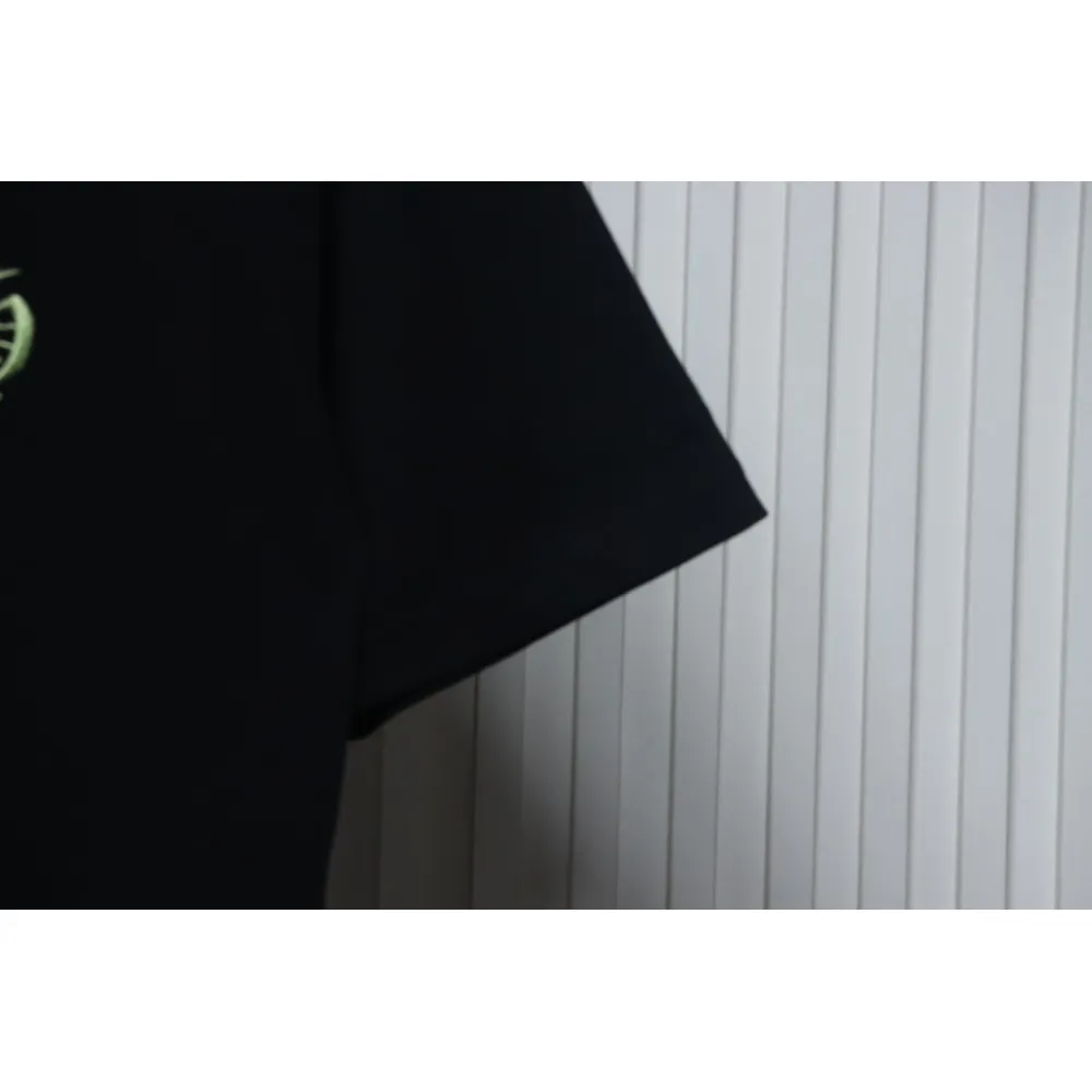 EM Sneakers Chrome Hearts Small Logo Embroidered T-shirt Black