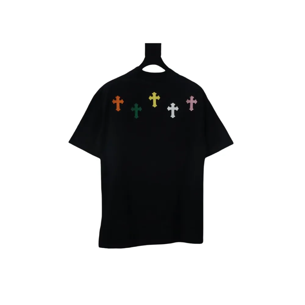 EM Sneakers Chrome Hearts Small Logo Embroidered T-shirt Black