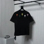 EM Sneakers Chrome Hearts Small Logo Embroidered T-shirt Black