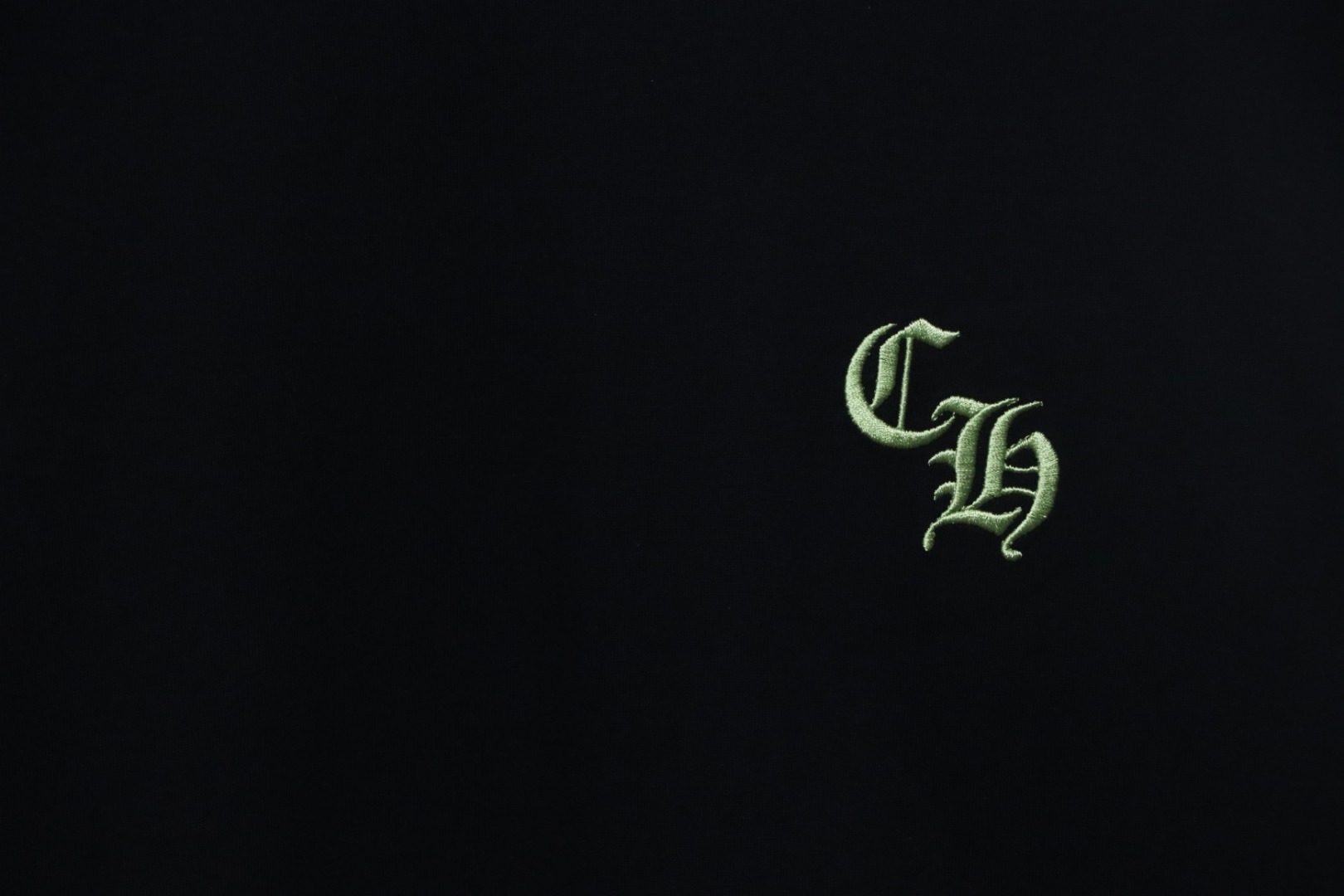 EM Sneakers Chrome Hearts Small Logo Embroidered T-shirt Black