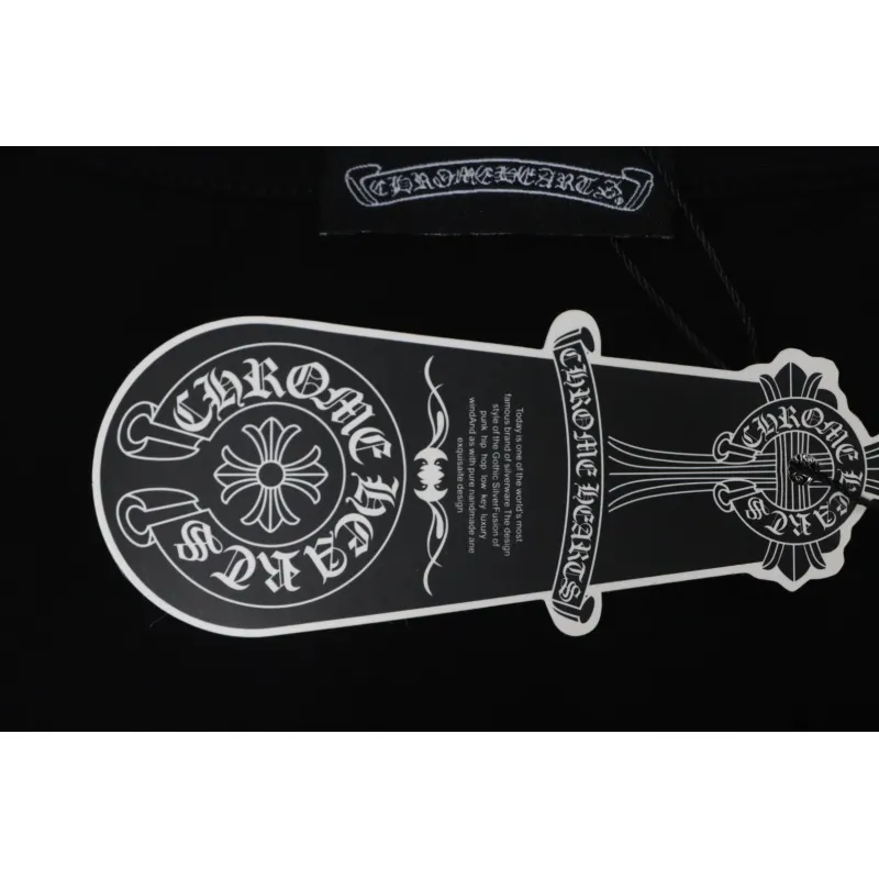 EM Sneakers Chrome Hearts Tricolor Cross Horseshoe Print T-shirt Black