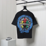 EM Sneakers Chrome Hearts Tricolor Cross Horseshoe Print T-shirt Black
