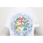EM Sneakers Chrome Hearts Tricolor Cross Horseshoe Print T-shirt White