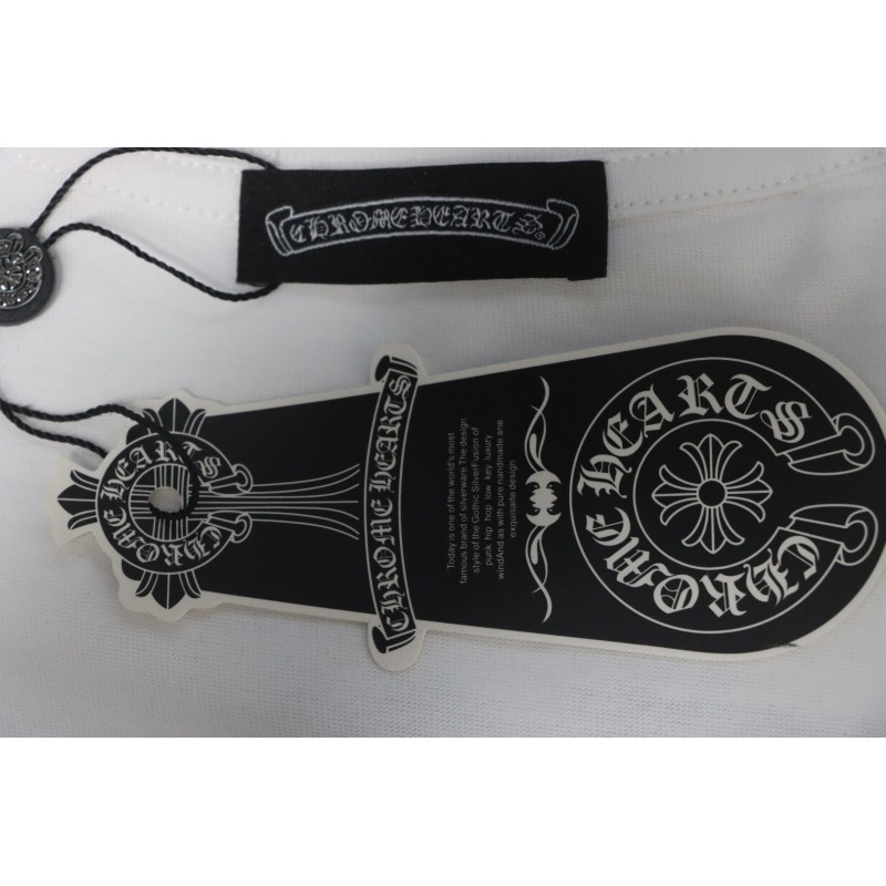 EM Sneakers Chrome Hearts Tricolor Cross Horseshoe Print T-shirt White