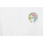 EM Sneakers Chrome Hearts Tricolor Cross Horseshoe Print T-shirt White