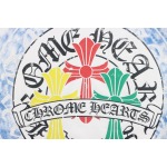 EM Sneakers Chrome Hearts Tricolor Cross Horseshoe Print T-shirt White