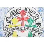 EM Sneakers Chrome Hearts Tricolor Cross Horseshoe Print T-shirt White