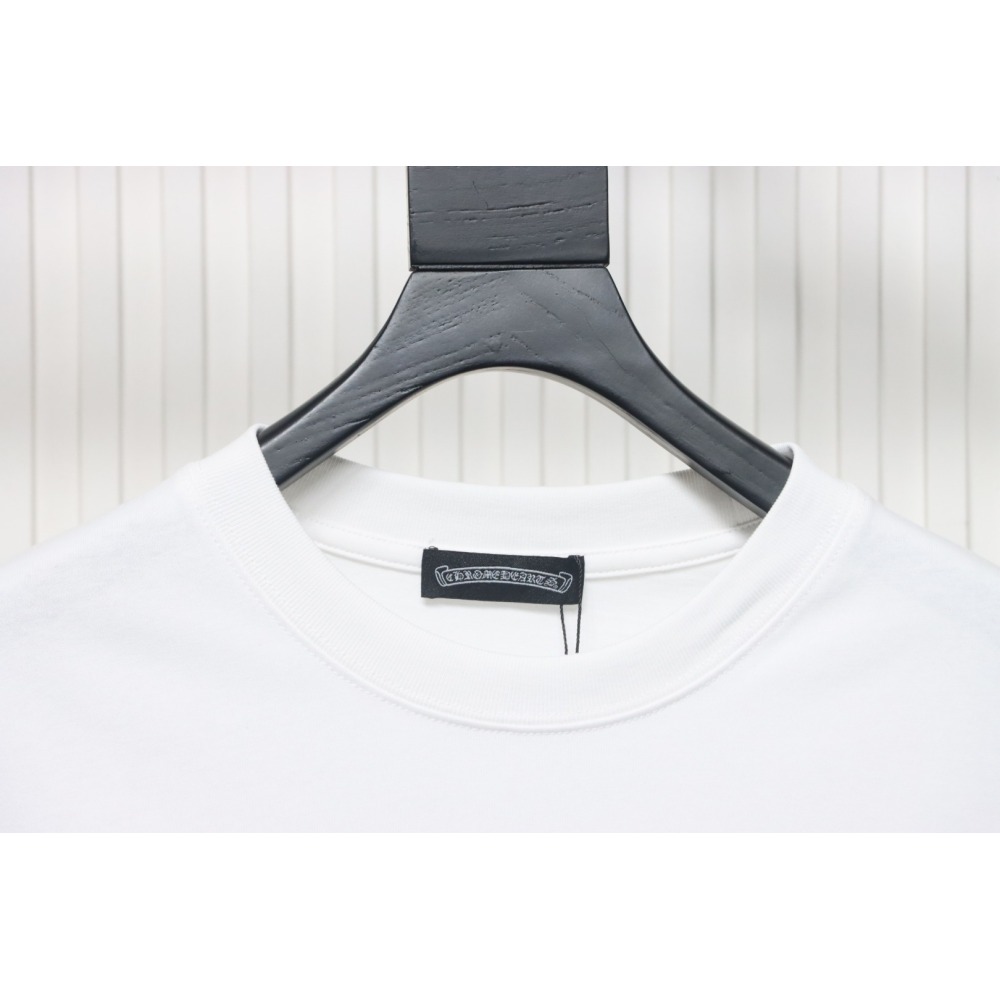 EM Sneakers Chrome Hearts Tricolor Cross Horseshoe Print T-shirt White
