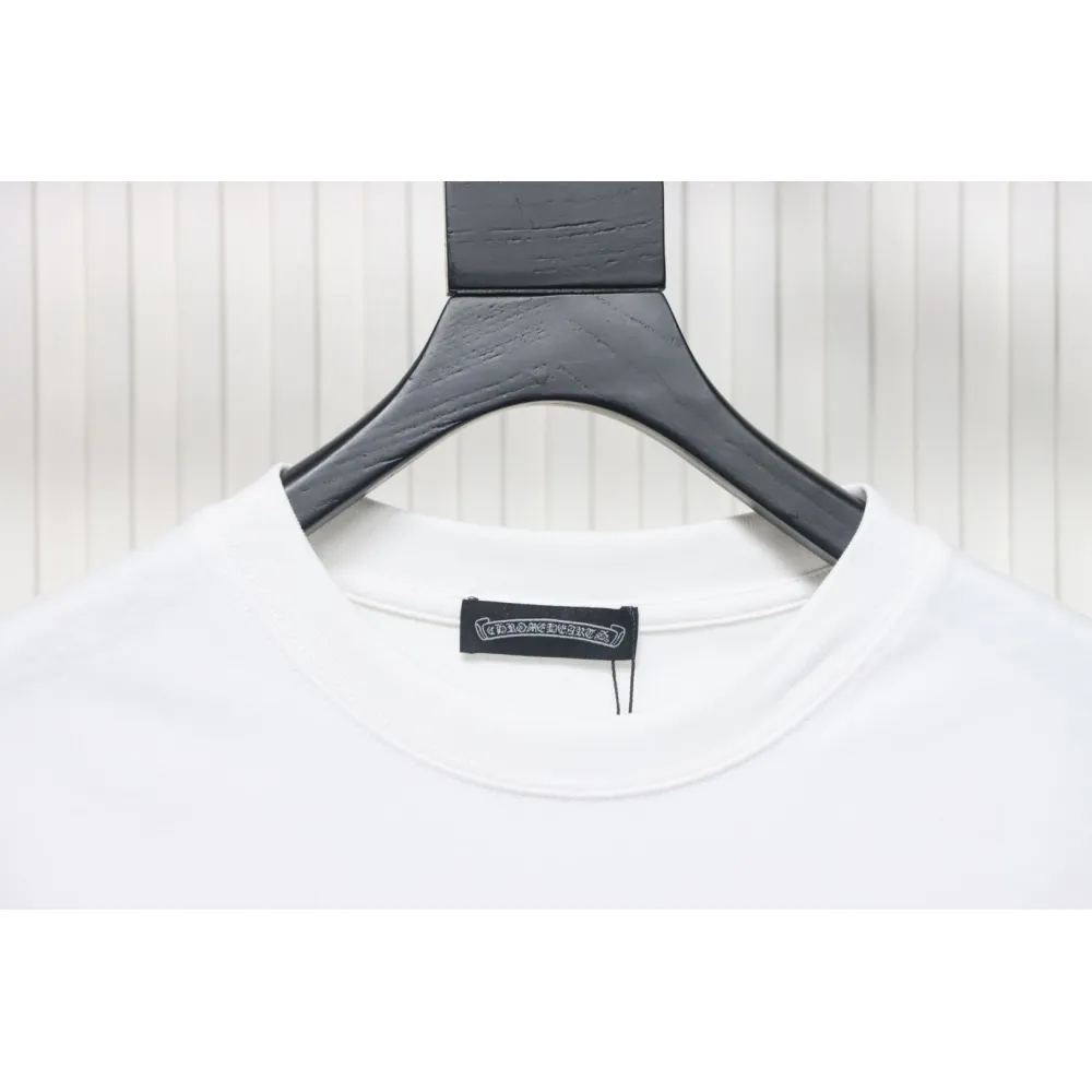 EM Sneakers Chrome Hearts Tricolor Cross Horseshoe Print T-shirt White