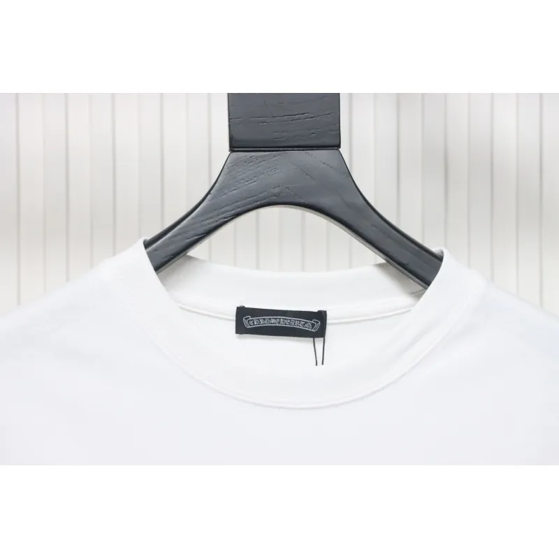 EM Sneakers Chrome Hearts Tricolor Cross Horseshoe Print T-shirt White