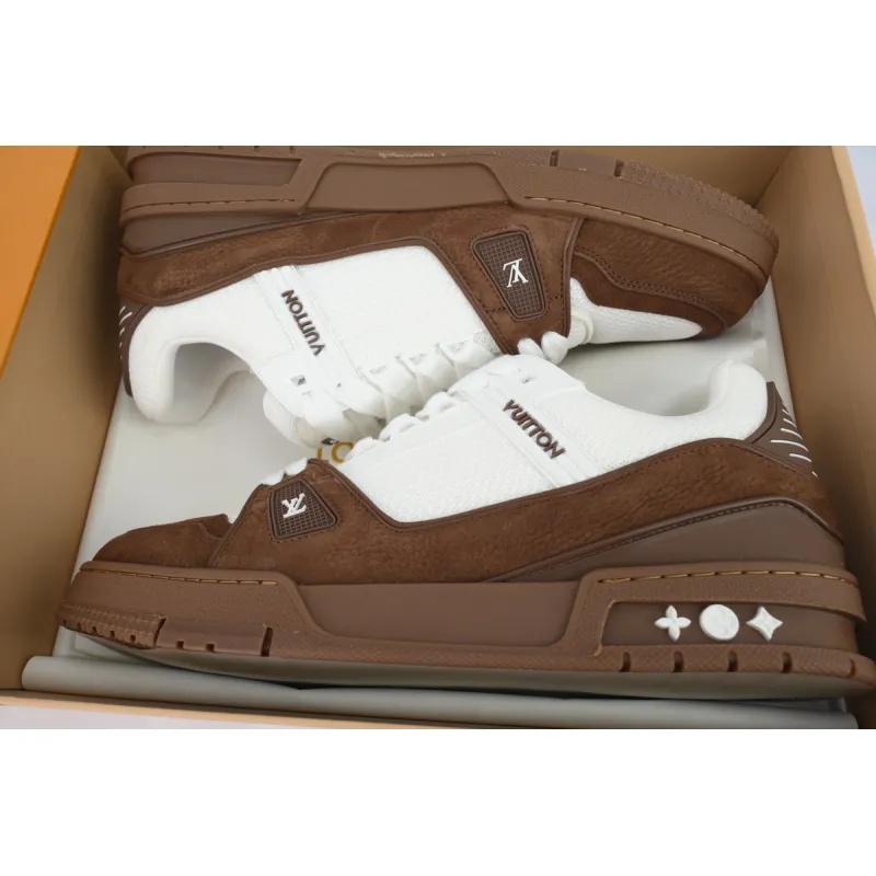EM Sneakers Louis Vuitton Trainer White Brown