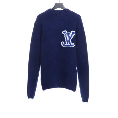 EM Sneakers Louis Vuitton Classic LOGO Sweater Blue 02