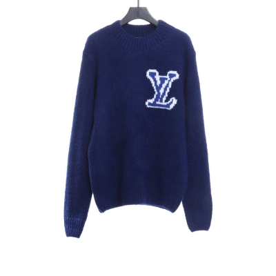 EM Sneakers Louis Vuitton Classic LOGO Sweater Blue 01