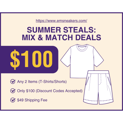 EM Sneakers Summer 2 PIECE COMBO - Choose any 2 T-shirts / Shorts 01