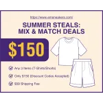 EM Sneakers Summer 3 PIECE COMBO - Choose any 3 T-shirts / Shorts