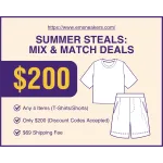 EM Sneakers Summer 4 PIECE COMBO - Choose any 4 T-shirts / Shorts