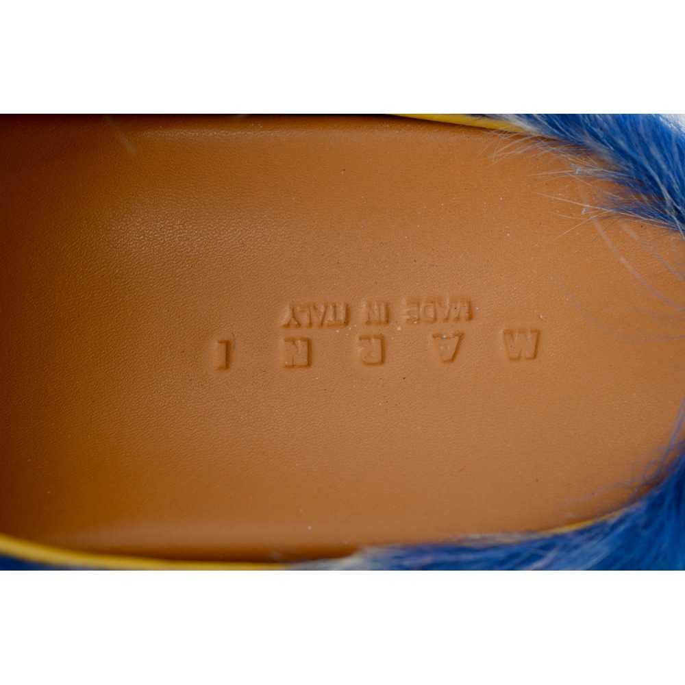 EM Sneakers Marni Fussbett Tie Dye White Blue