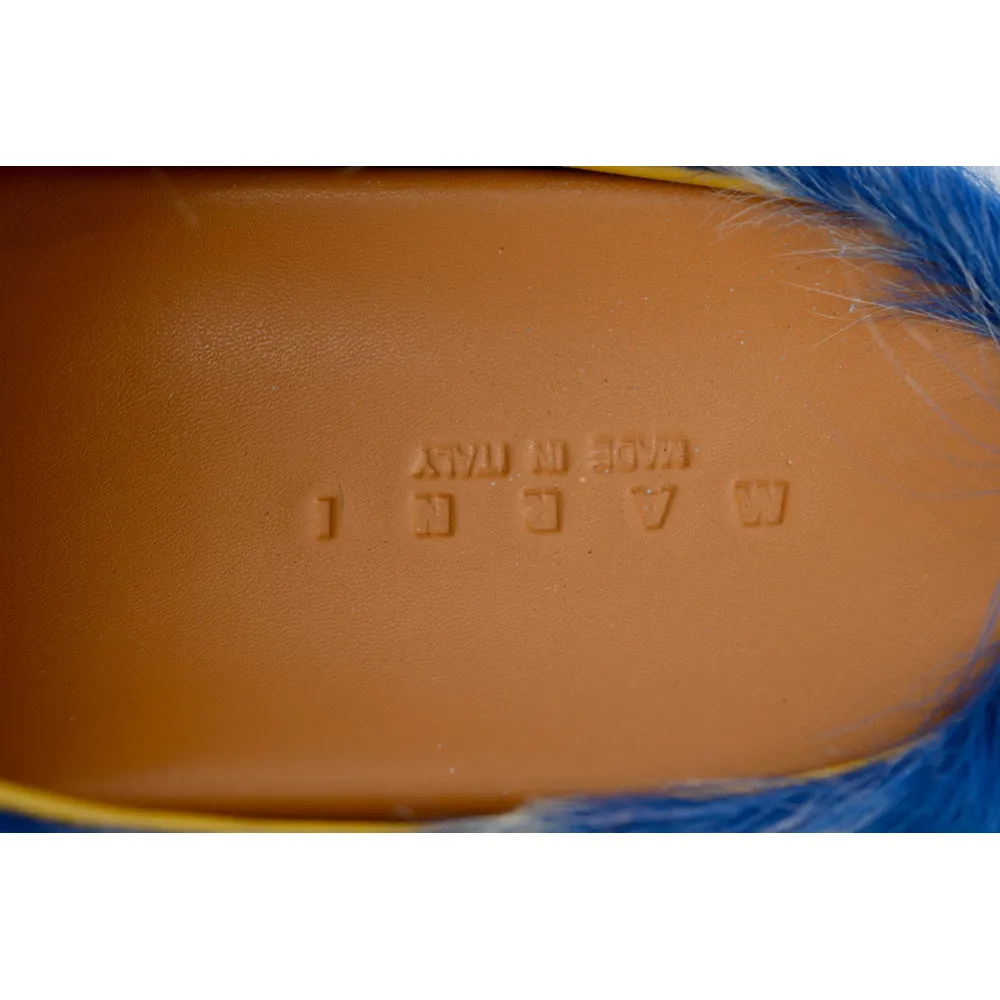 EM Sneakers Marni Fussbett Tie Dye White Blue