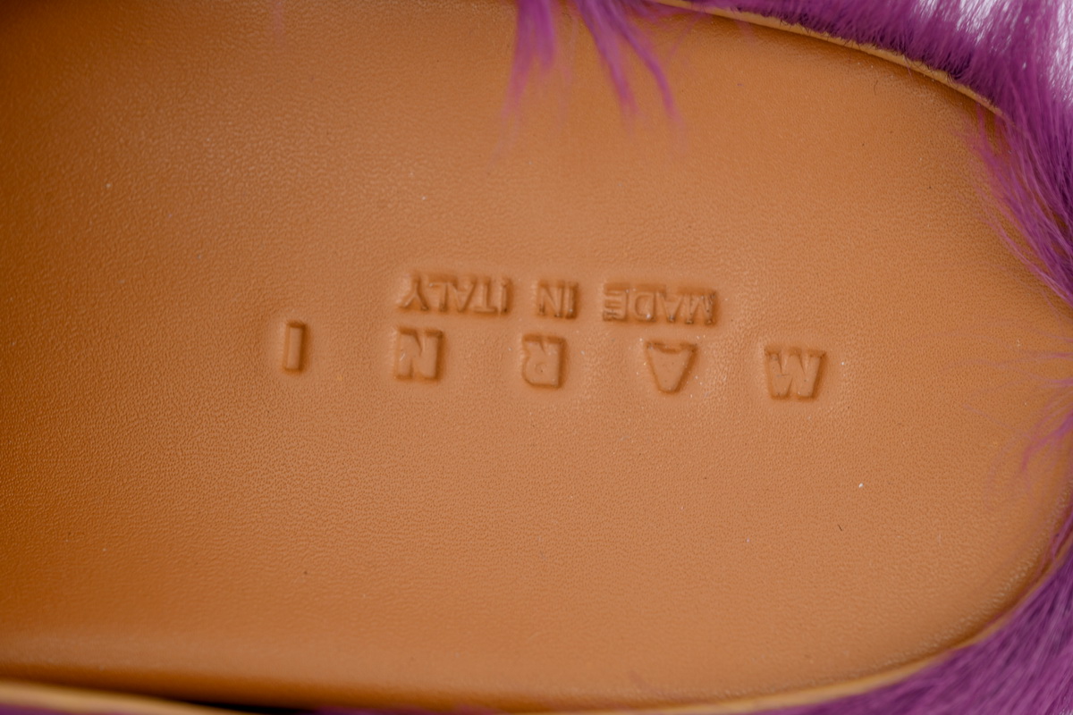 EM Sneakers Marni Fussbett Wine Red