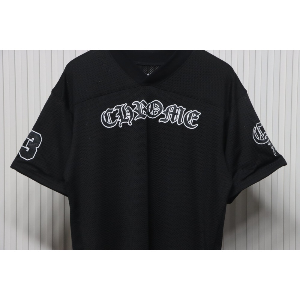 EM Sneakers Chrome Hearts Sanskrit Print Mesh Double Layer Hockey Jersey Sports Set