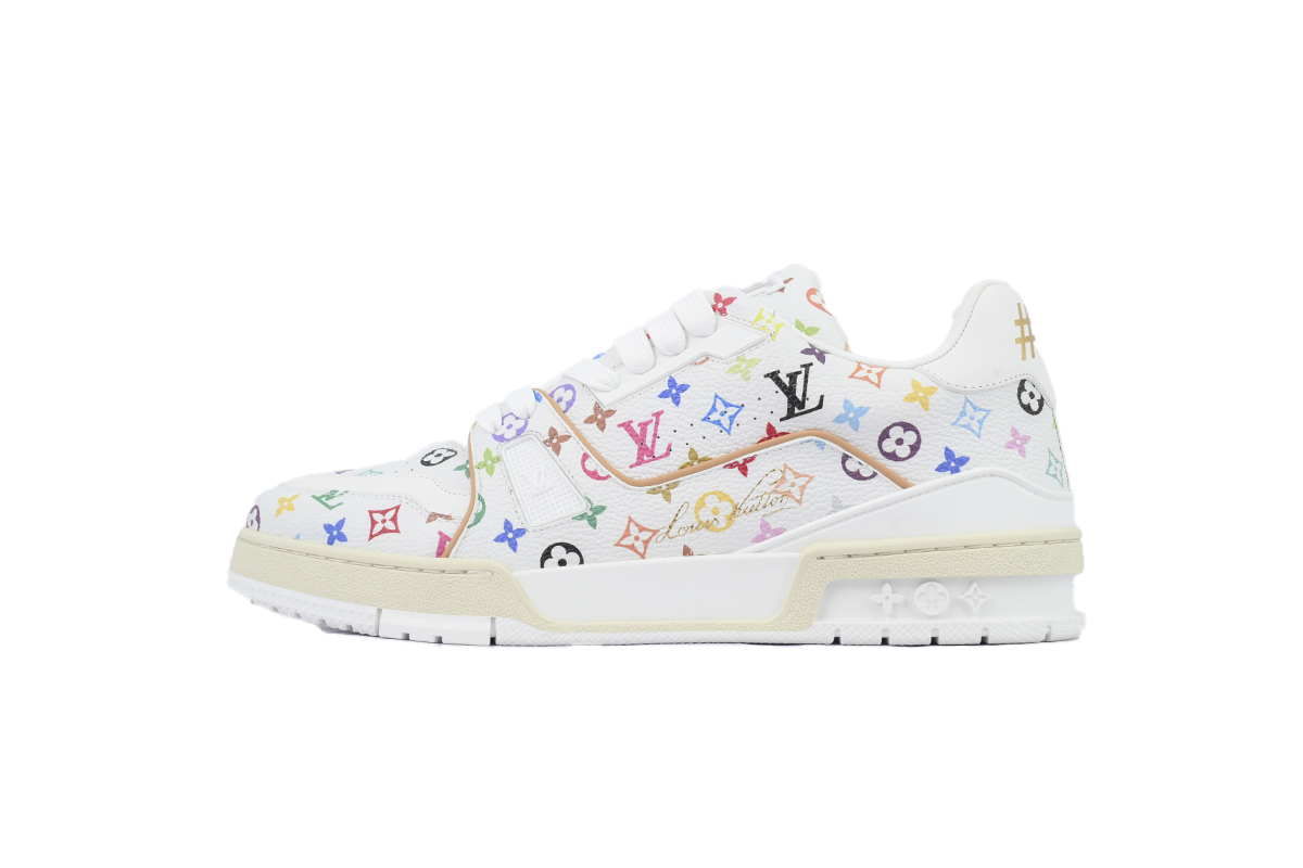 EM Sneakers Louis Vuitton Trainer × Murakami Takashi White