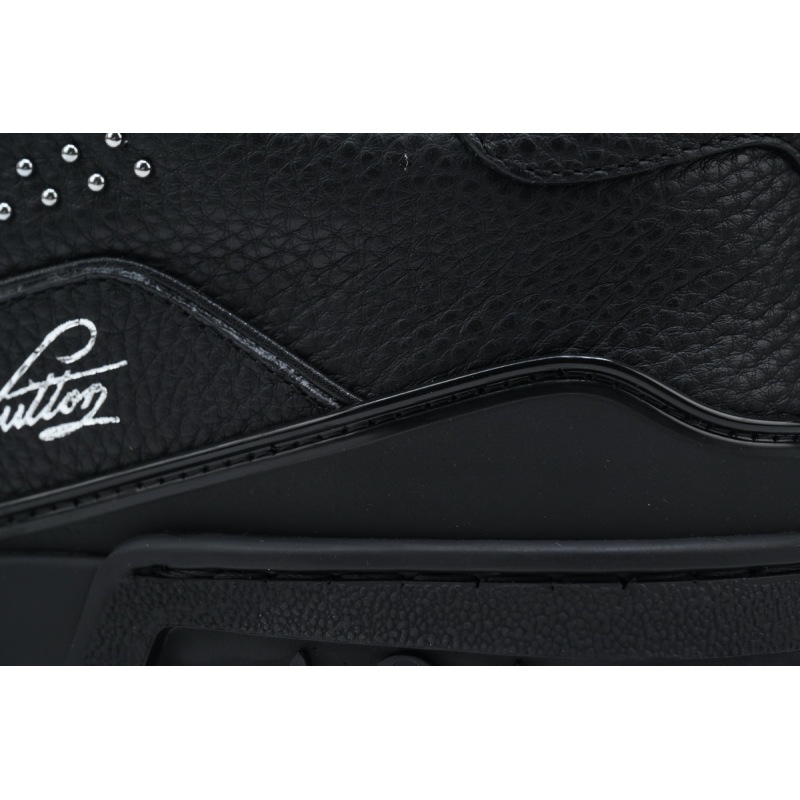 EM Sneakers Louis Vuitton Trainer Black Rivets