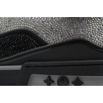 EM Sneakers Louis Vuitton Trainer Black Silver Diamond