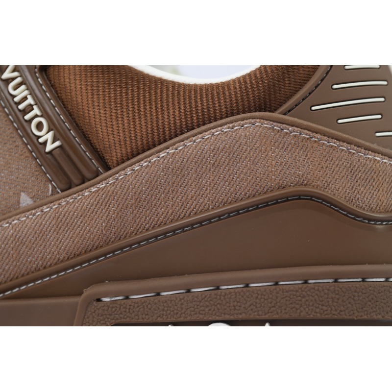 EM Sneakers Louis Vuitton Trainer Brown Cowboy