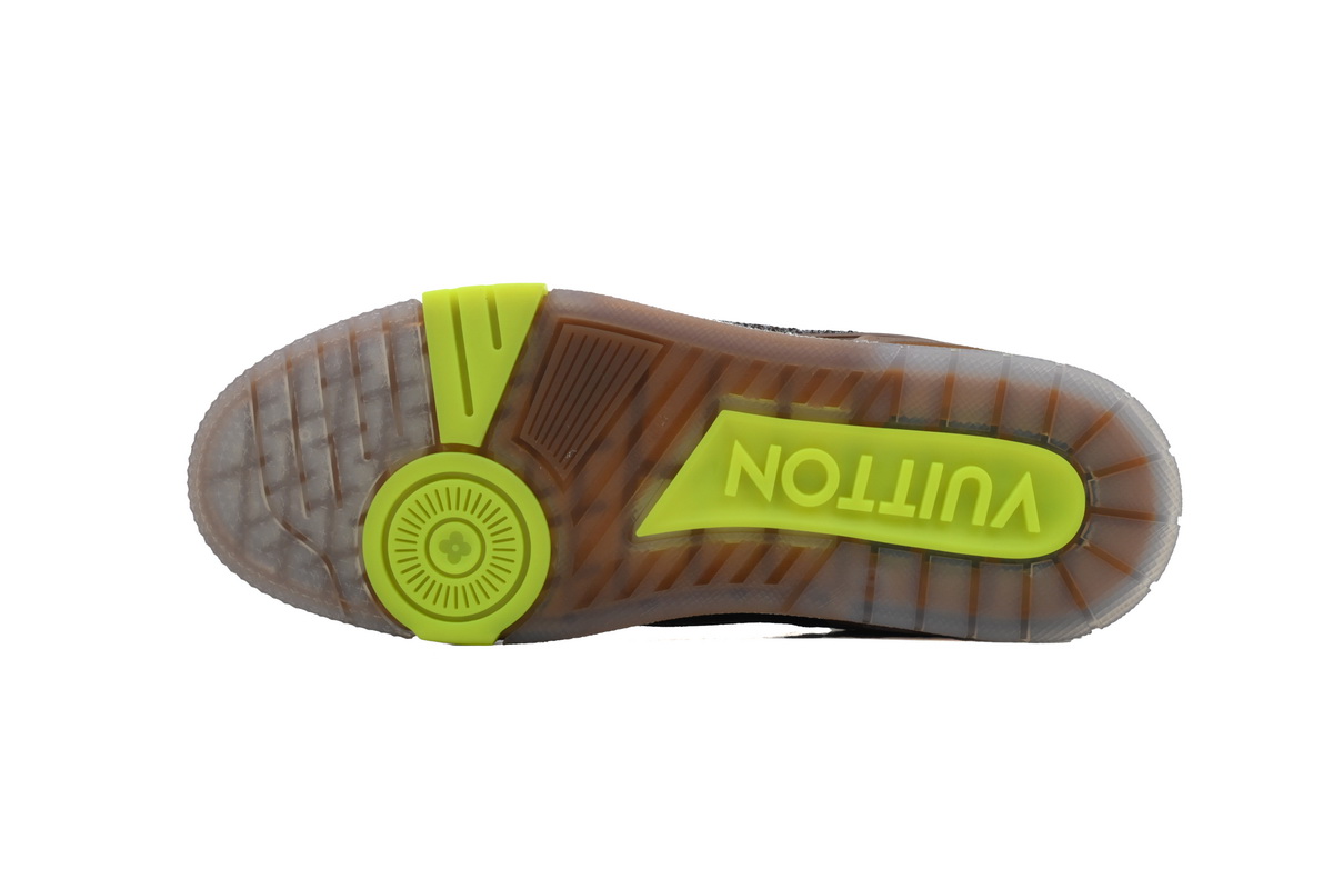 EM Sneakers Louis Vuitton Trainer Brown Green Diamond