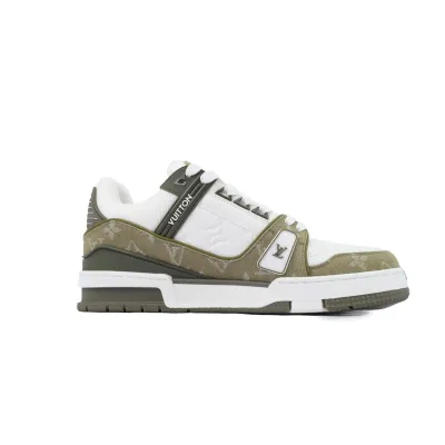 EM Sneakers Louis Vuitton Trainer Military Green Cowboy 02