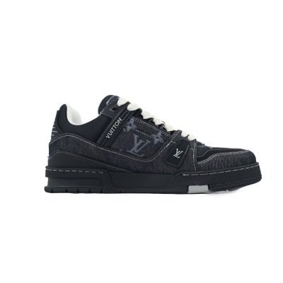 EM Sneakers Louis Vuitton Trainer New All Black 02