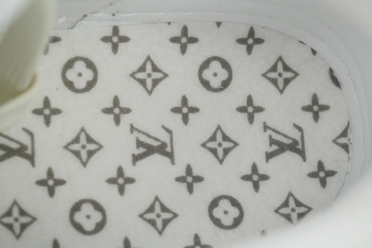 EM Sneakers Louis Vuitton Trainer Sneaker Denim Demier Multicolor Light Blue Grid