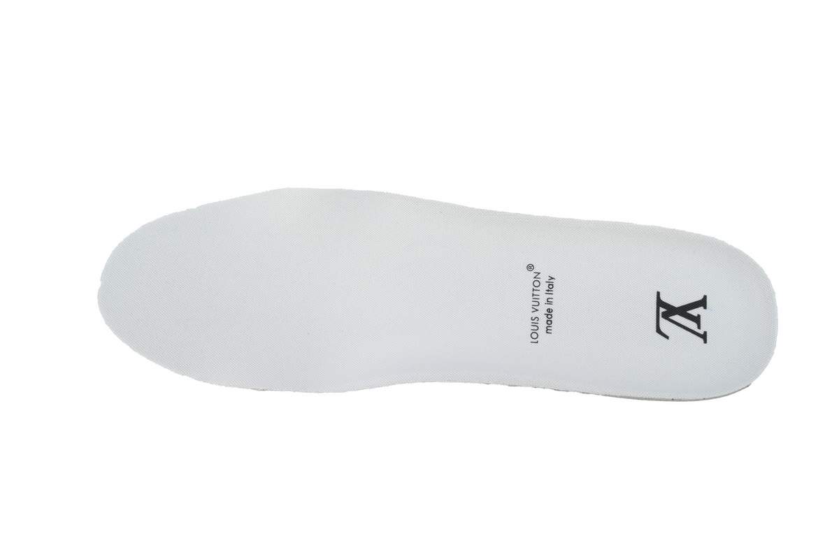 EM Sneakers Louis Vuitton Trainer Sneaker Denim Demier Multicolor Light Blue Grid