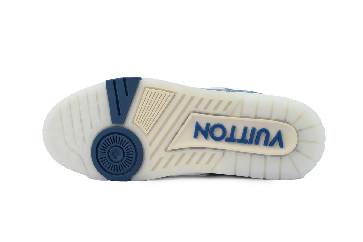 EM Sneakers Louis Vuitton Trainer Sneaker Denim Monogram