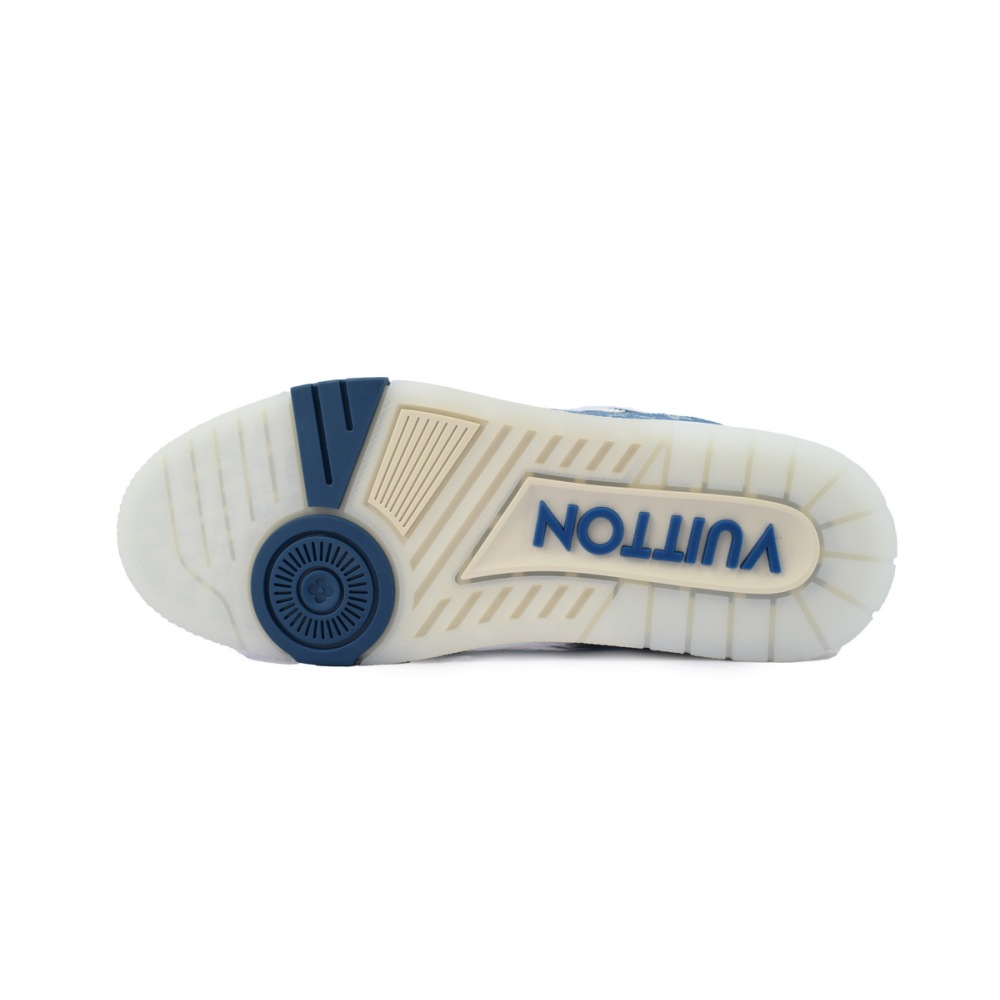 EM Sneakers Louis Vuitton Trainer Sneaker Denim Monogram