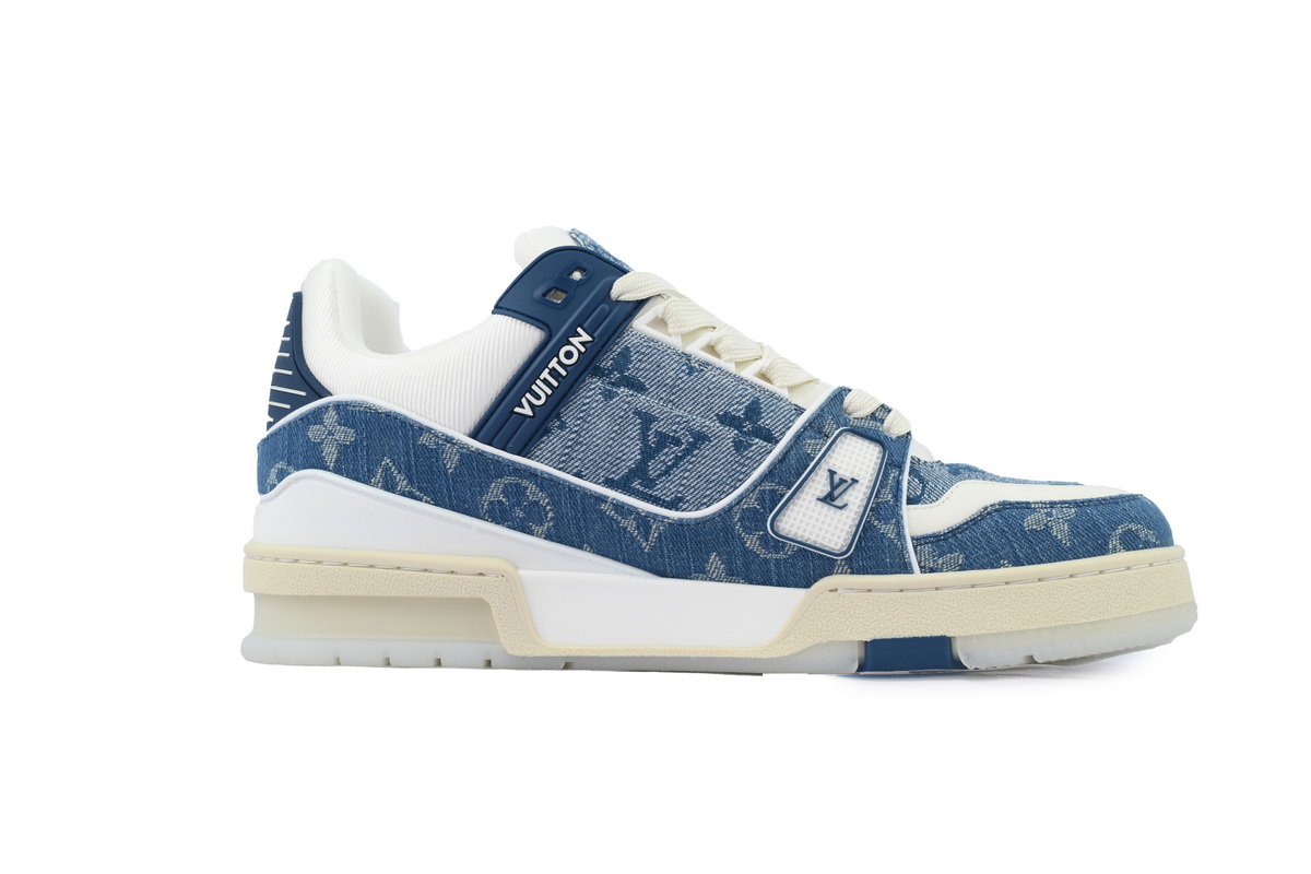 EM Sneakers Louis Vuitton Trainer Sneaker Denim Monogram