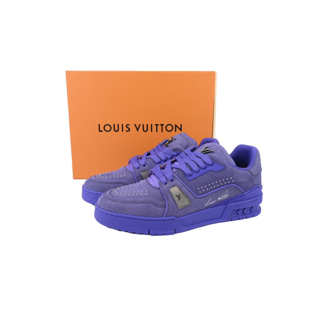 EM Sneakers Louis Vuitton Trainer Sneaker Purple Rivet