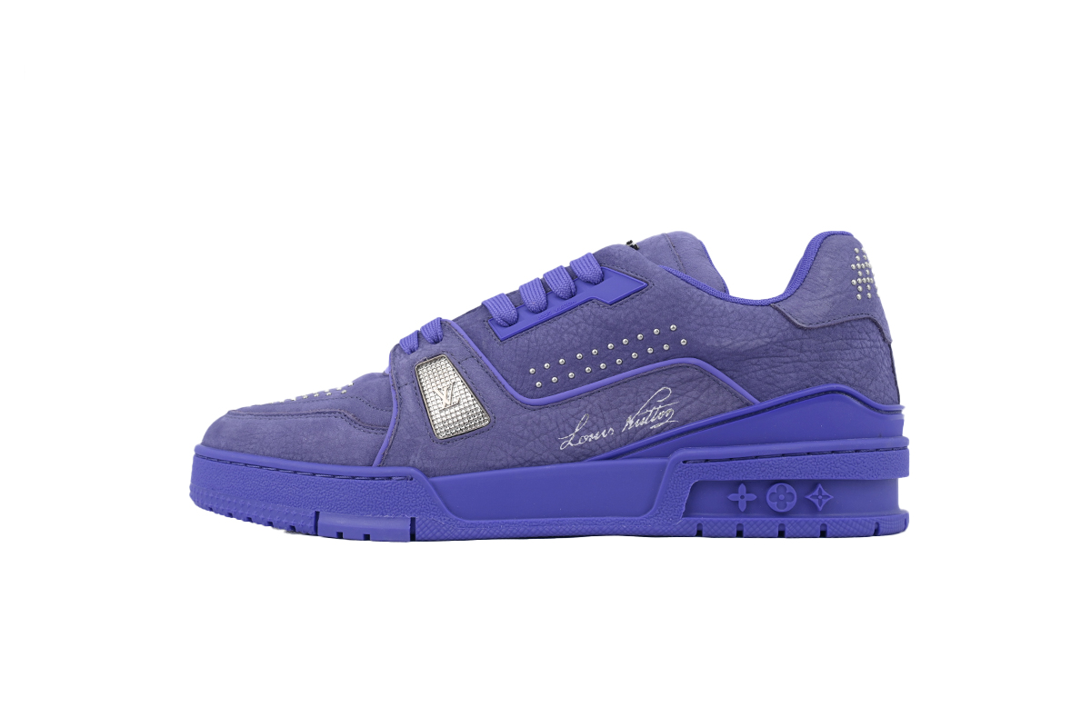 EM Sneakers Louis Vuitton Trainer Sneaker Purple Rivet