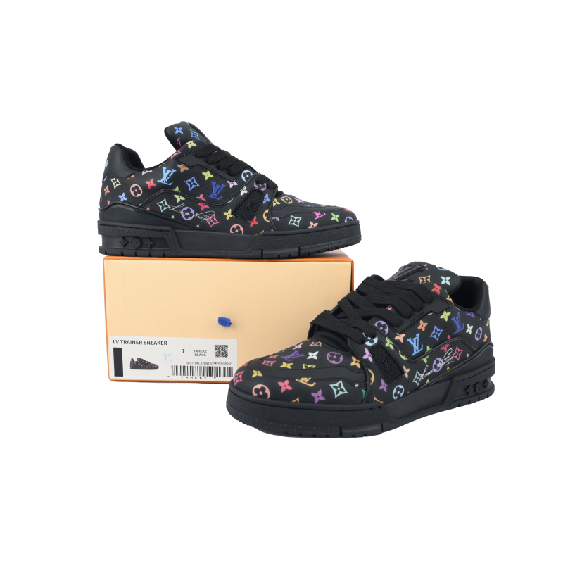 EM Sneakers Louis Vuitton Trainer × Murakami Takashi Black