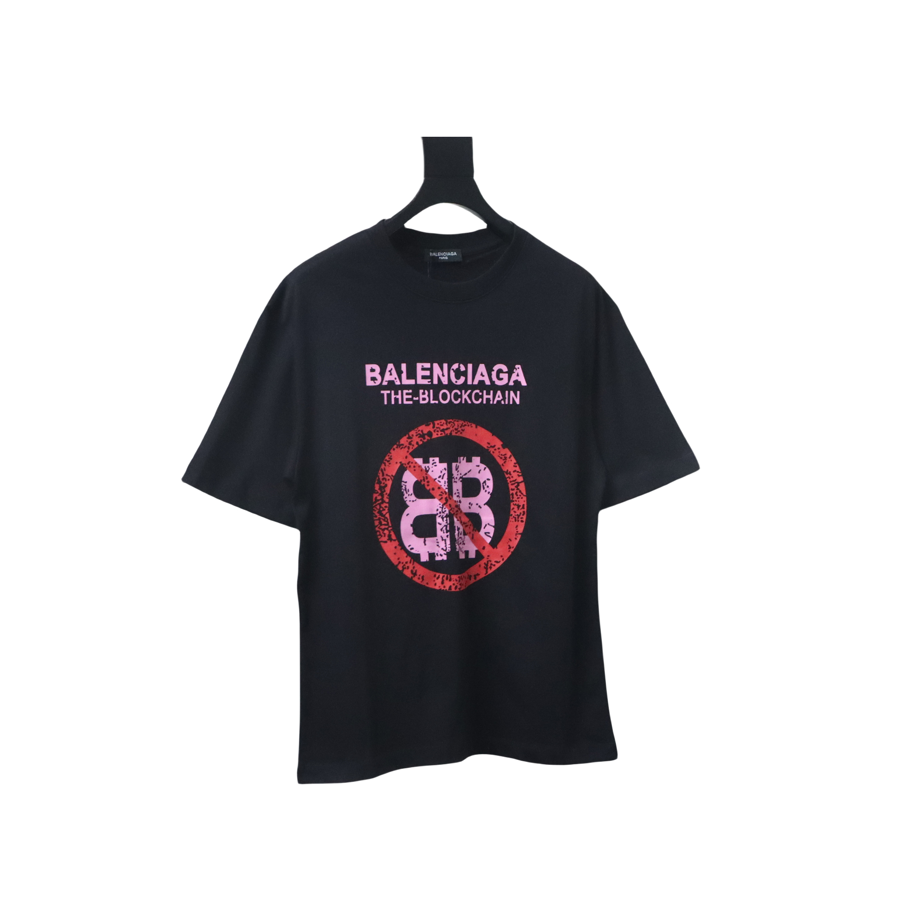 EM Sneakers Balenciaga 24ss Double B No Passing Print T-shirt Black