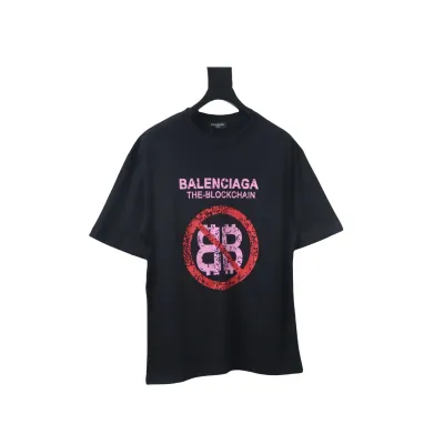 EM Sneakers Balenciaga 24ss Double B No Passing Print T-shirt Black 01
