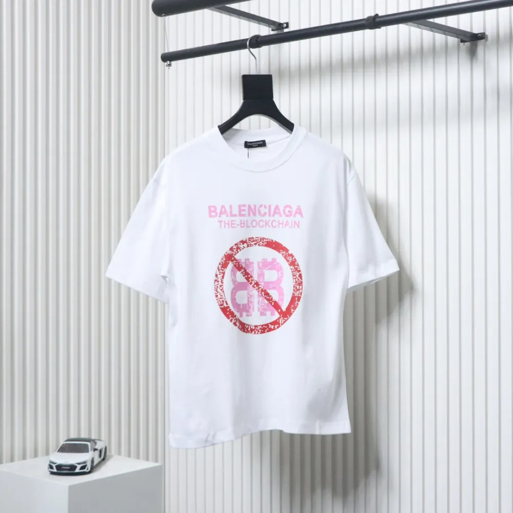 EM Sneakers Balenciaga 24ss Double B No Passing Print T-shirt White